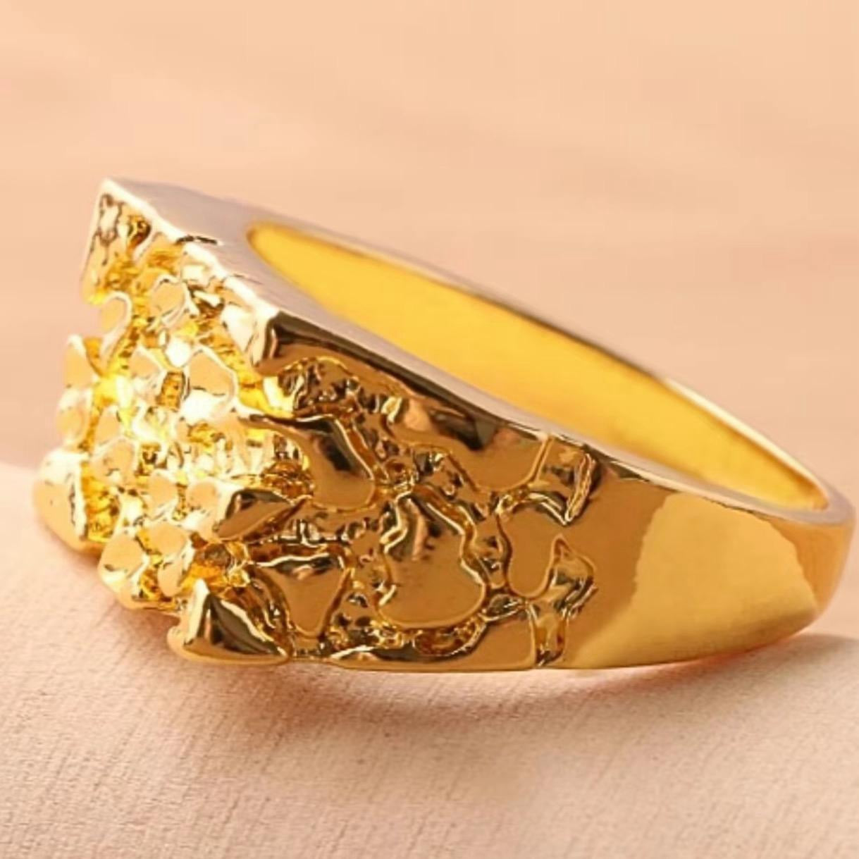 14K Gold Plated Nugget Ring