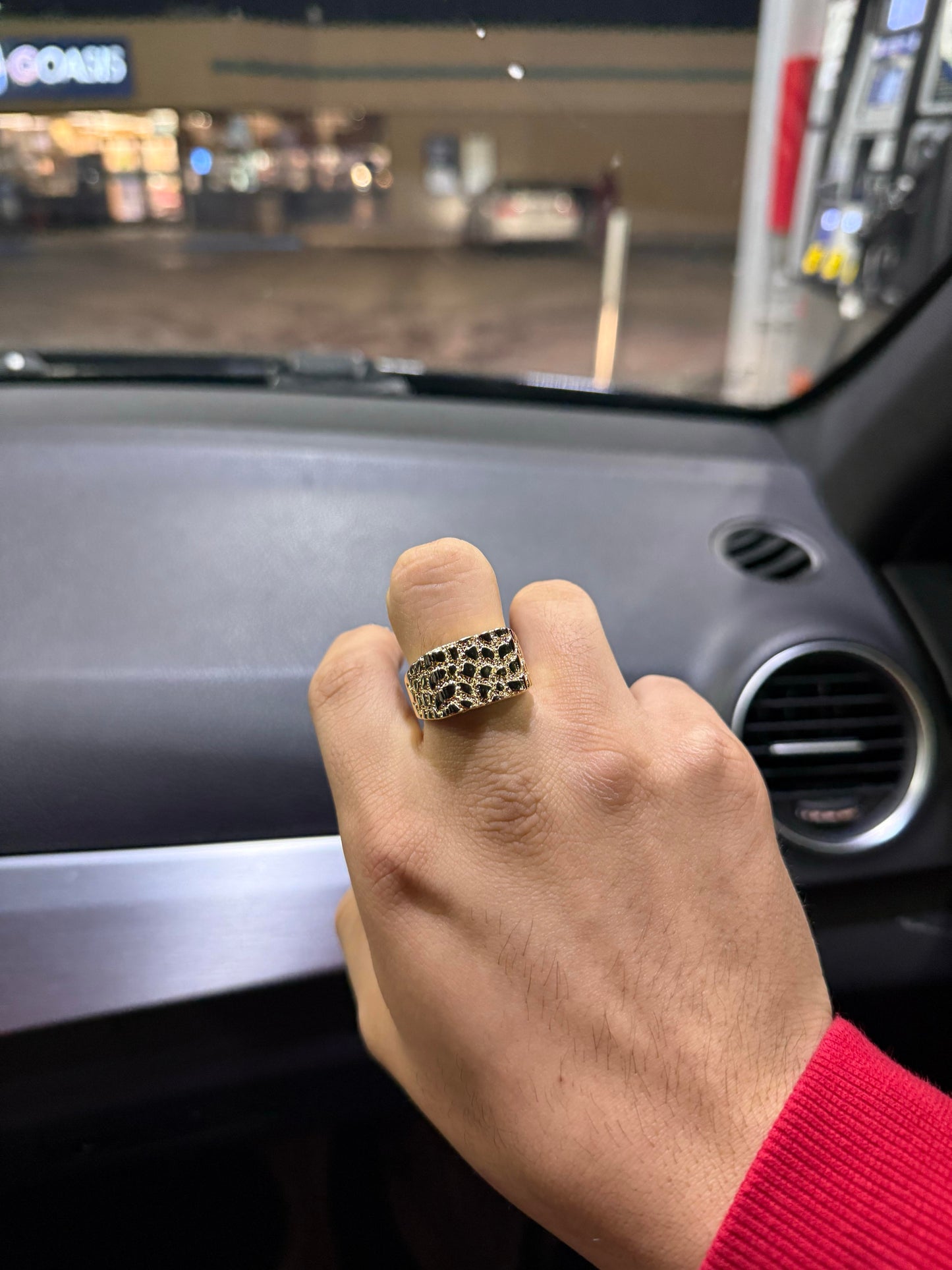14K Gold Plated Nugget Ring