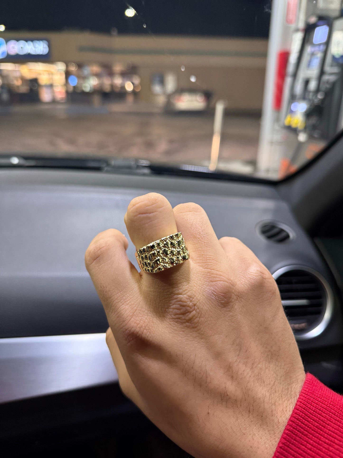 14K Gold Plated Nugget Ring