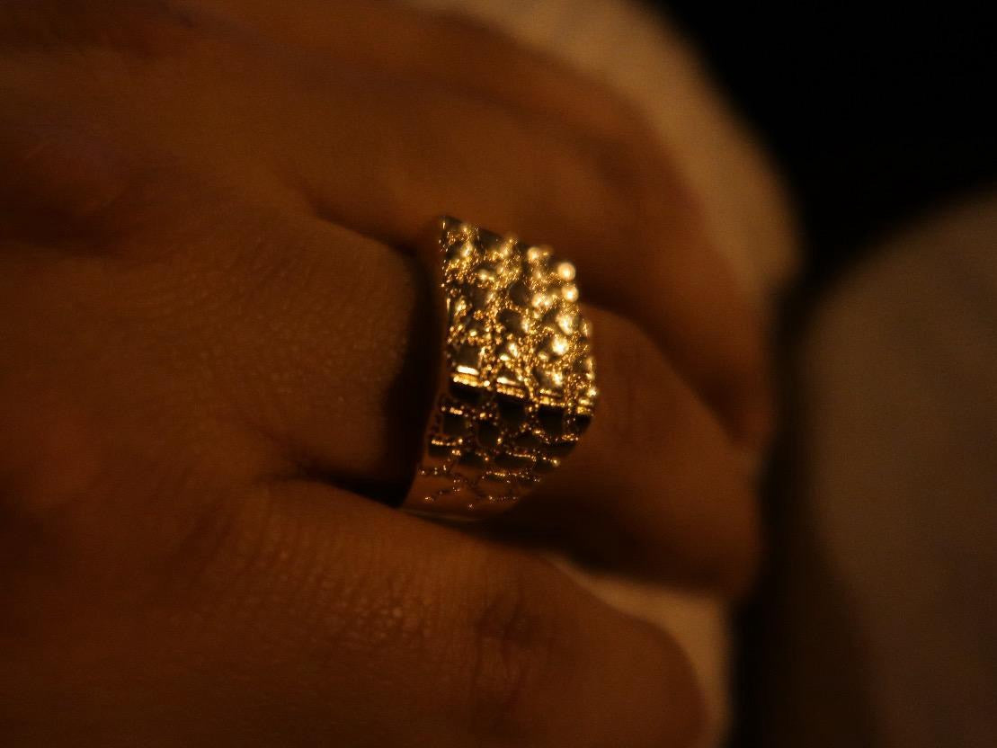 14K Gold Plated Nugget Ring
