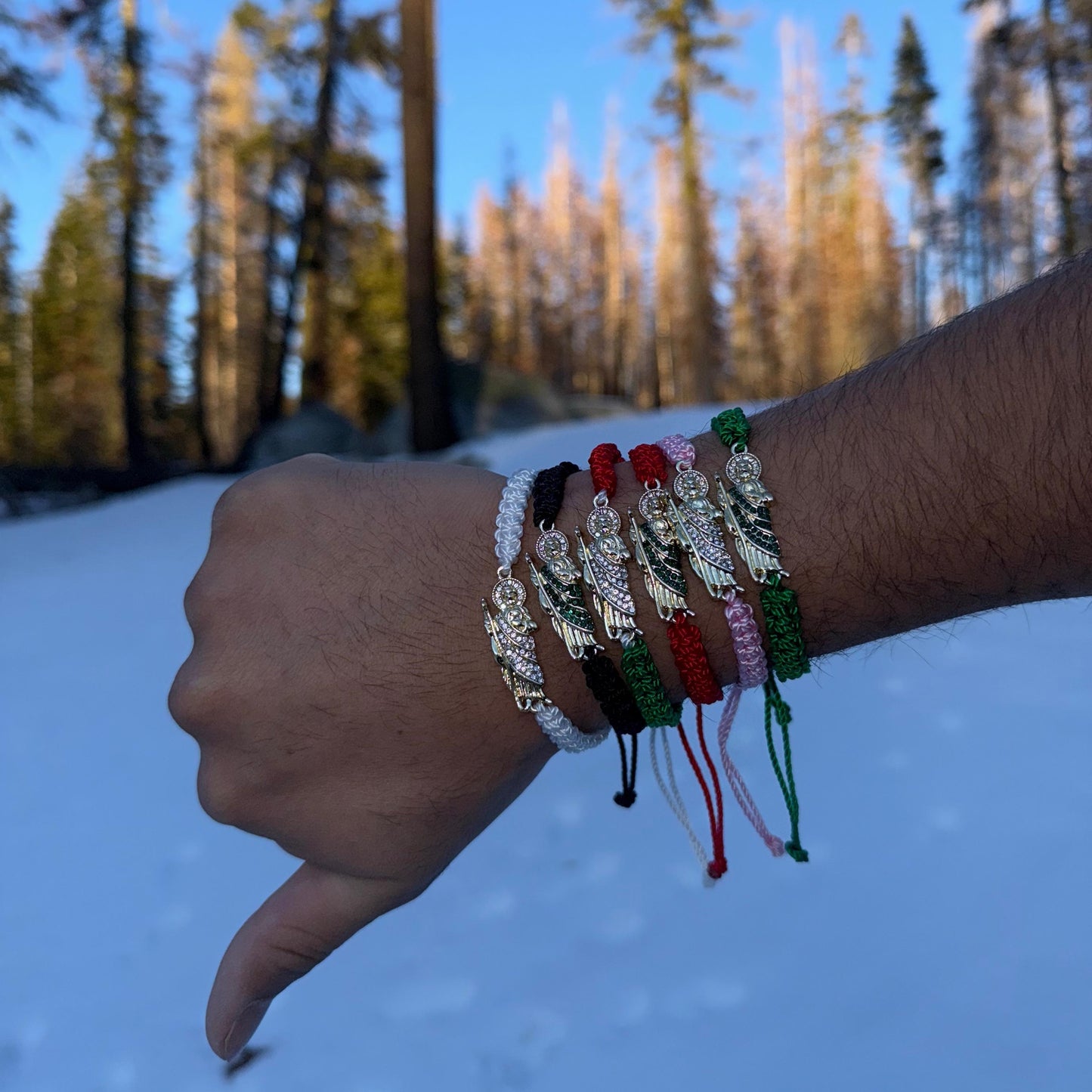 San Judas Handmade Bracelets with Gems