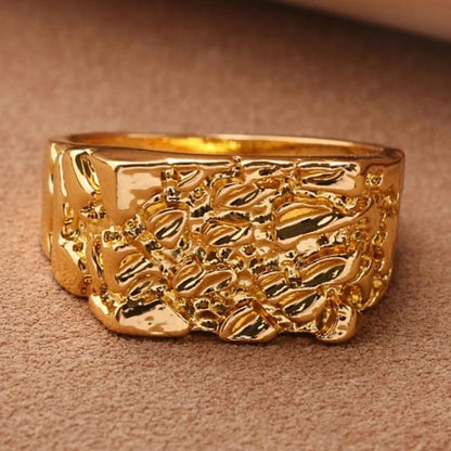 14K Gold Plated Nugget Ring