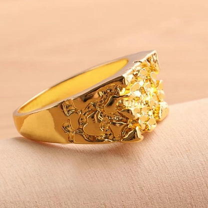 14K Gold Plated Nugget Ring