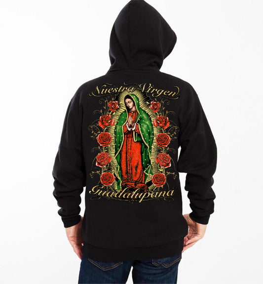 Virgencita with Roses Hoodie! - Unisex