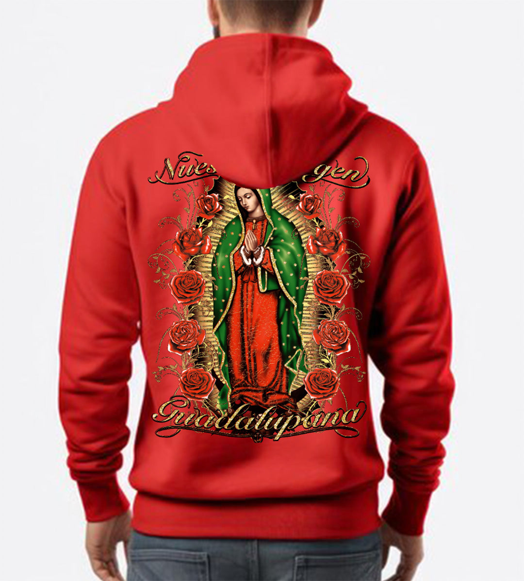 Virgencita with Roses Hoodie! - Unisex