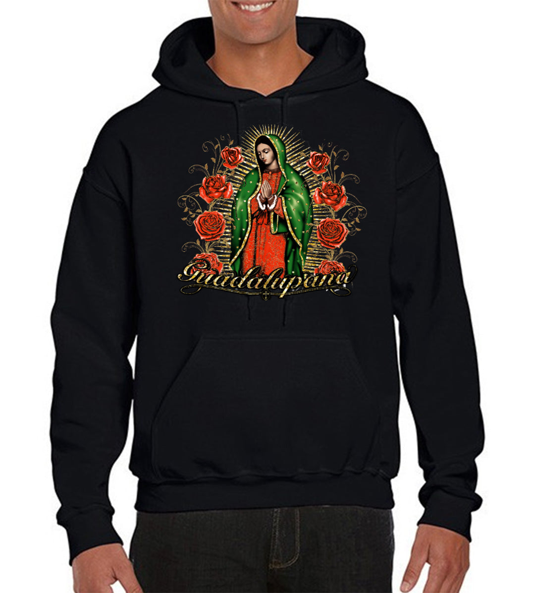 Virgencita with Roses Hoodie! - Unisex